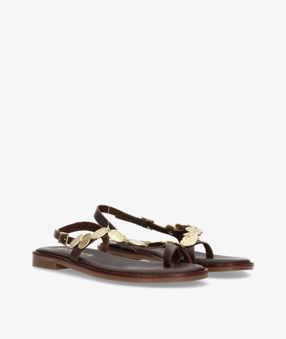 Sandalias Rhostock  5842 en marrón