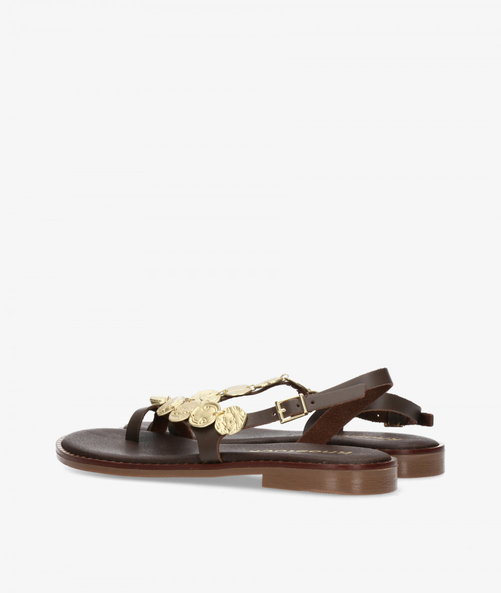 Sandalias Rhostock  5842 en marrón