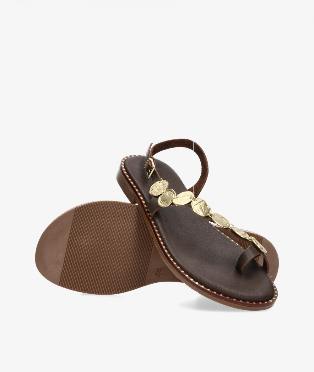 Sandalias Rhostock  5842 en marrón