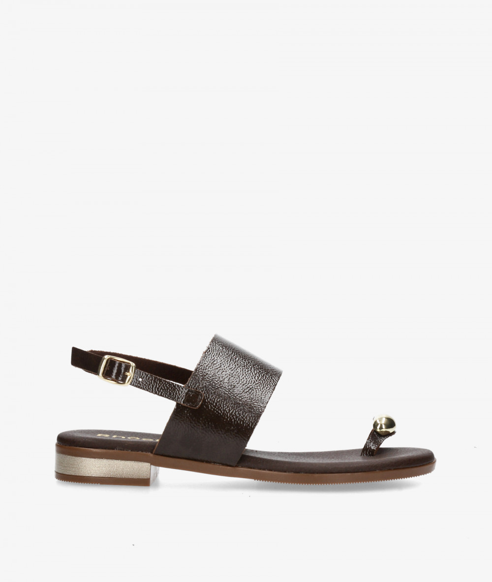 Sandalias Rhostock  5862 en marrón