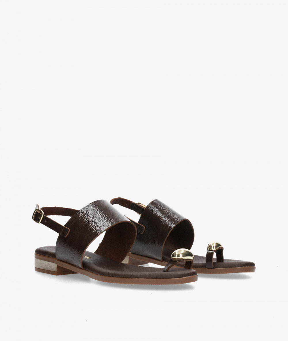 Sandalias Rhostock  5862 en marrón