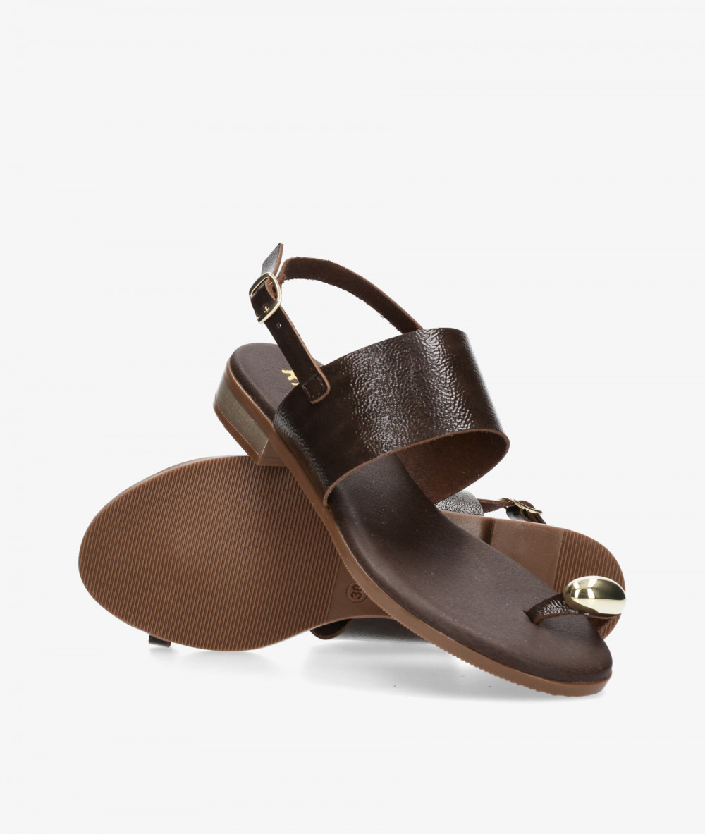 Sandalias Rhostock  5862 en marrón