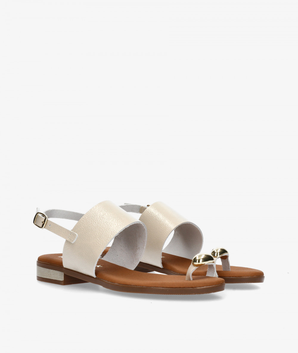 Sandalias Rhostock  5862 en blanco