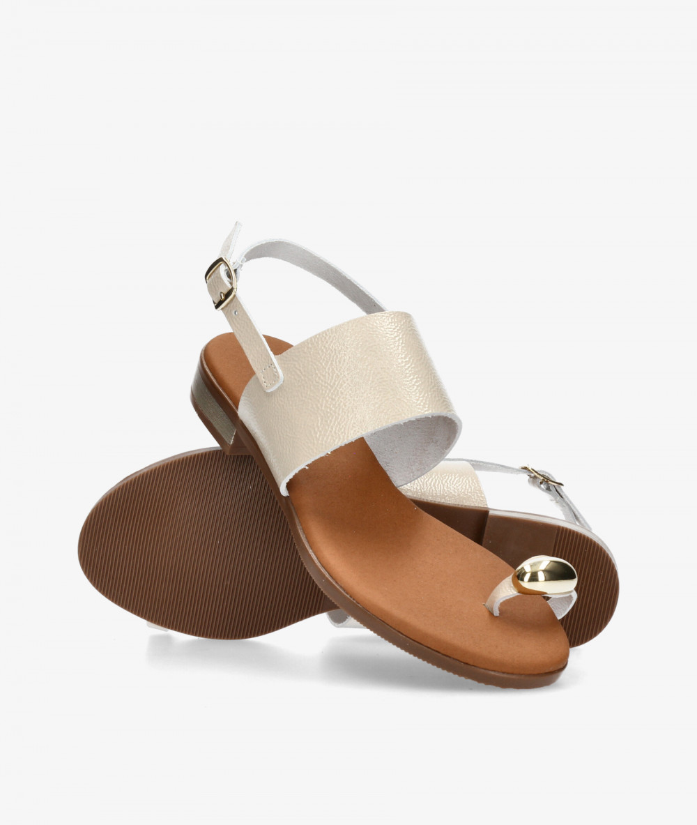 Sandalias Rhostock  5862 en blanco