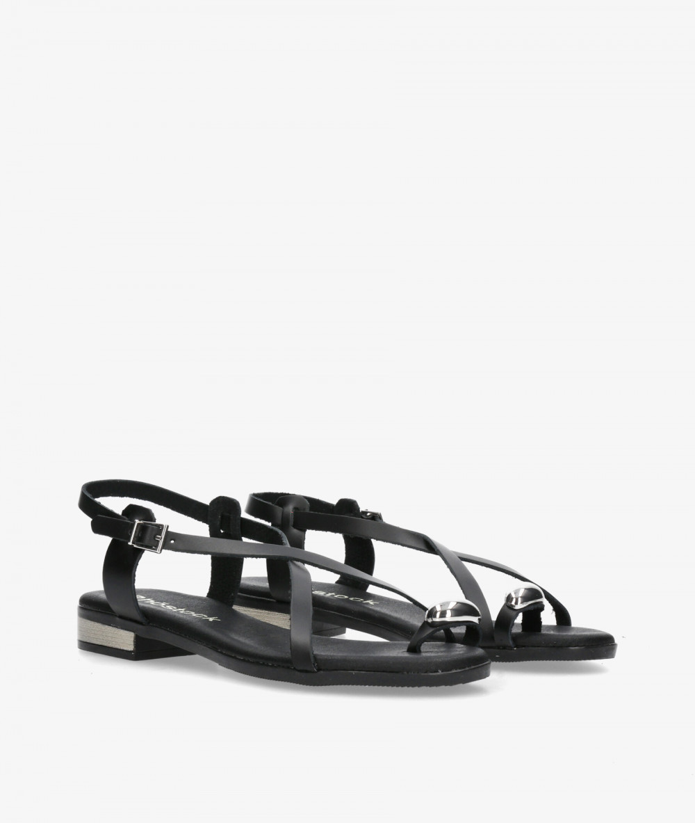 Sandalias Rhostock  5863 en negro