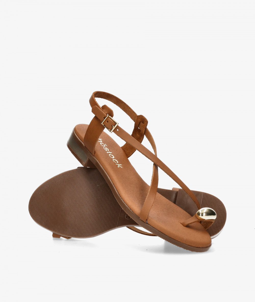 Sandalias Rhostock  5863 en cuero