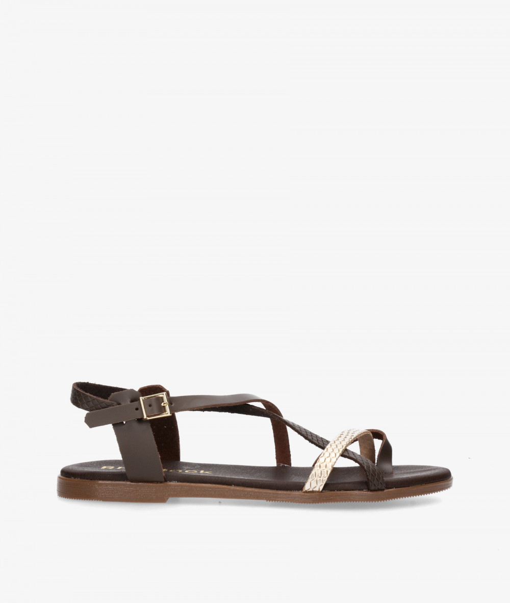 Sandalias Rhostock  5807 en marrón