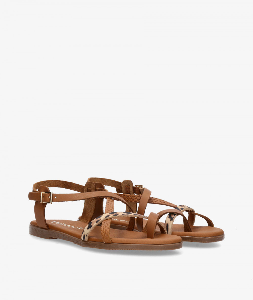 Sandalias Rhostock  5807 en cuero