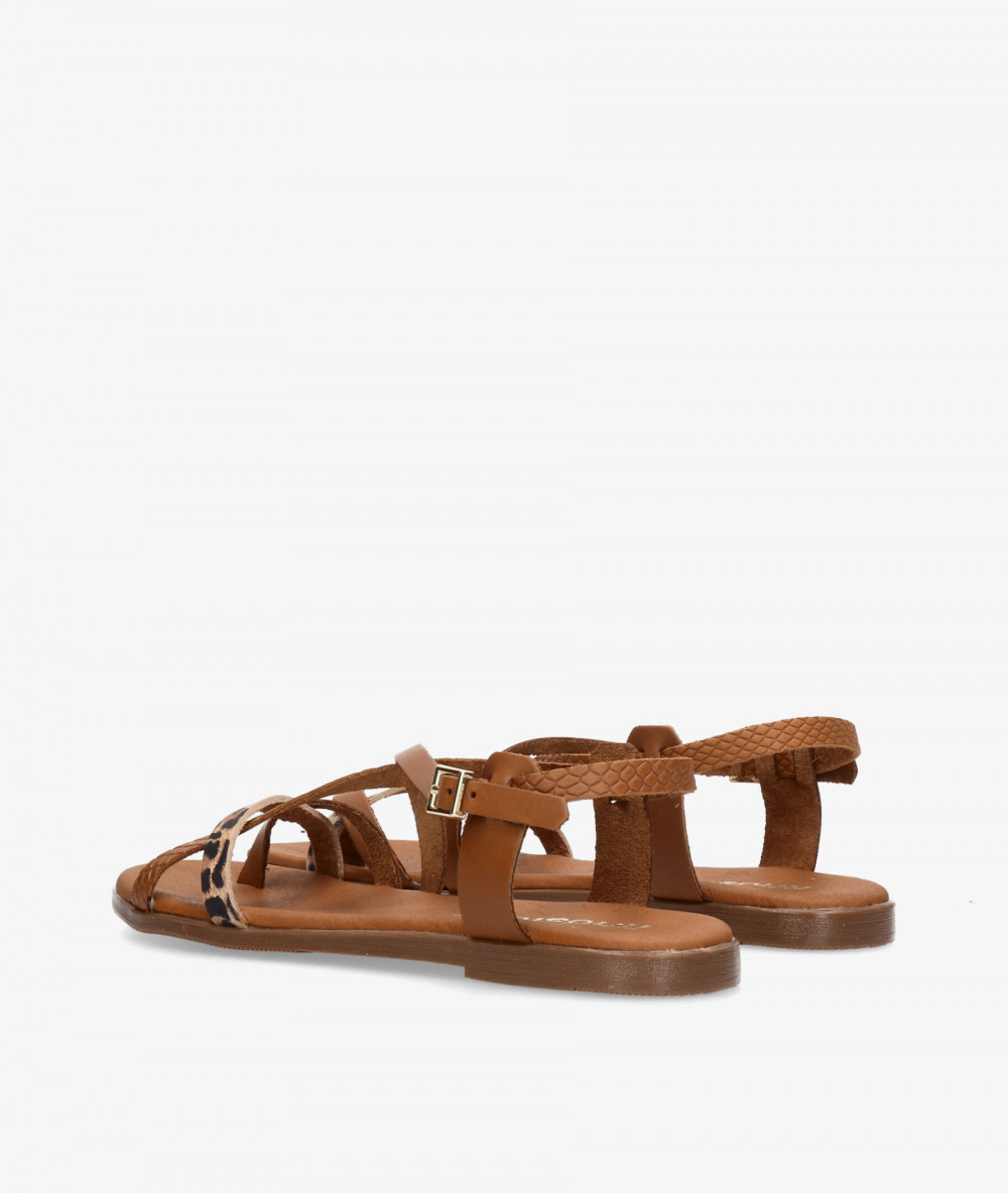 Sandalias Rhostock  5807 en cuero