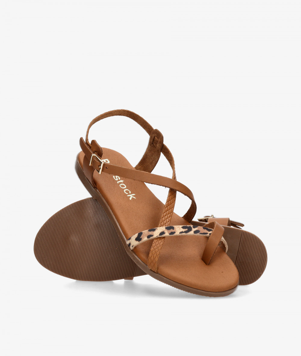Sandalias Rhostock  5807 en cuero