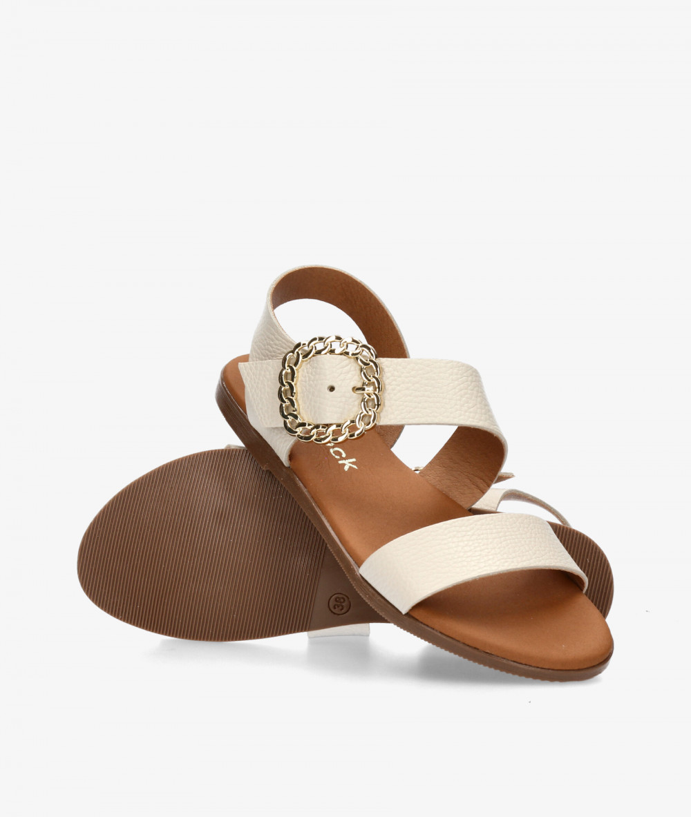 Sandalias Rhostock  5594 en hueso