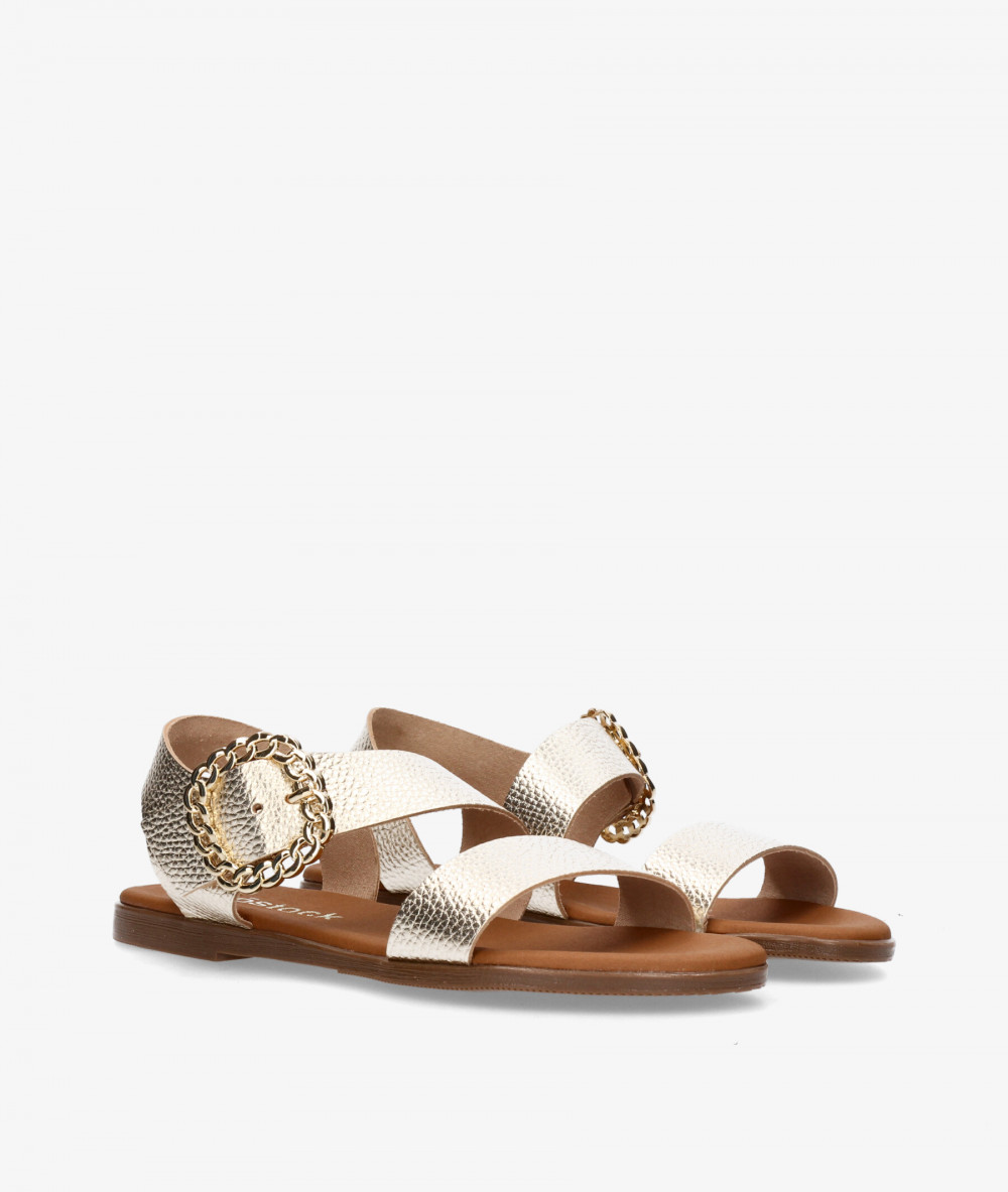 Sandalias Rhostock  5594 en platino