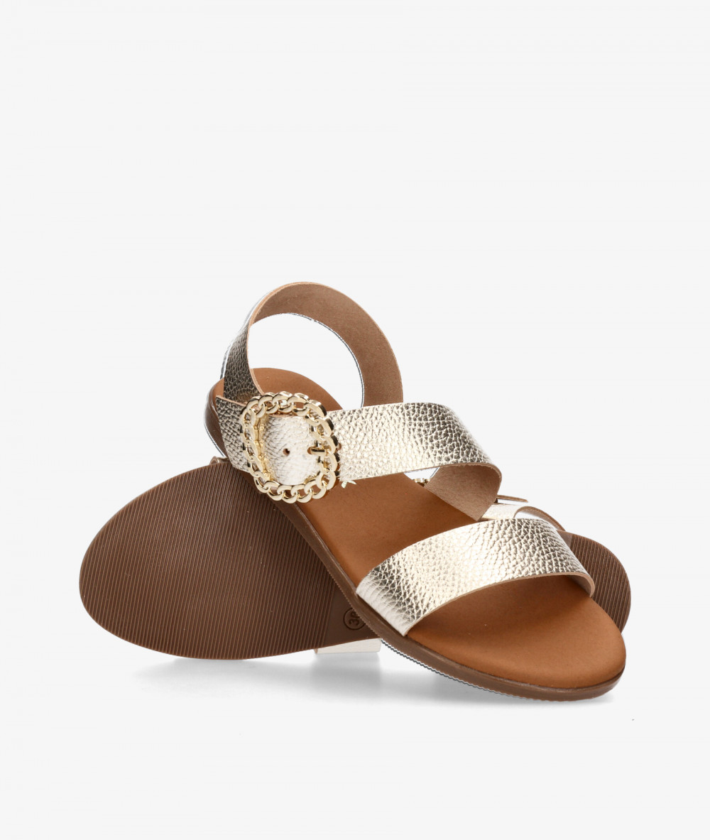 Sandalias Rhostock  5594 en platino