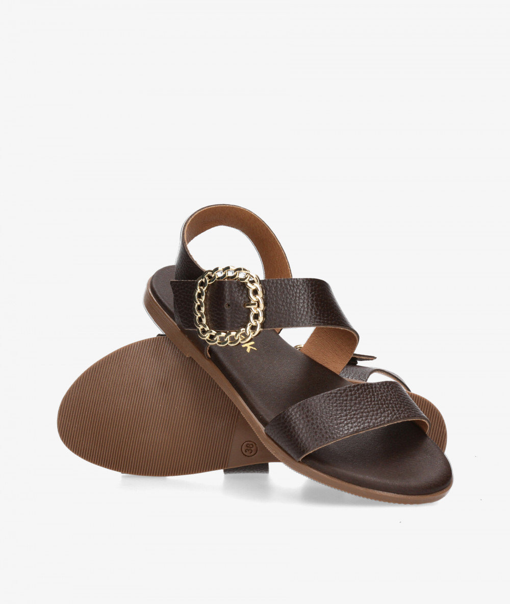 Sandalias Rhostock  5594 en marrón