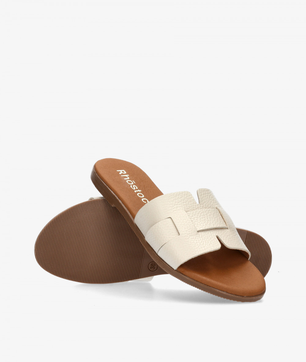 Sandalias Rhostock  5800 en hueso
