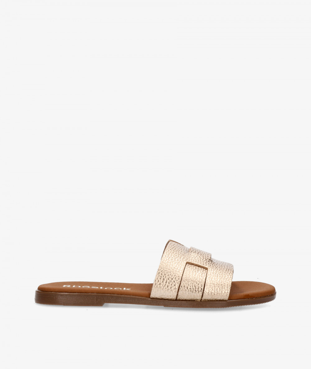 Sandalias Rhostock  5800 en taupe metalizado