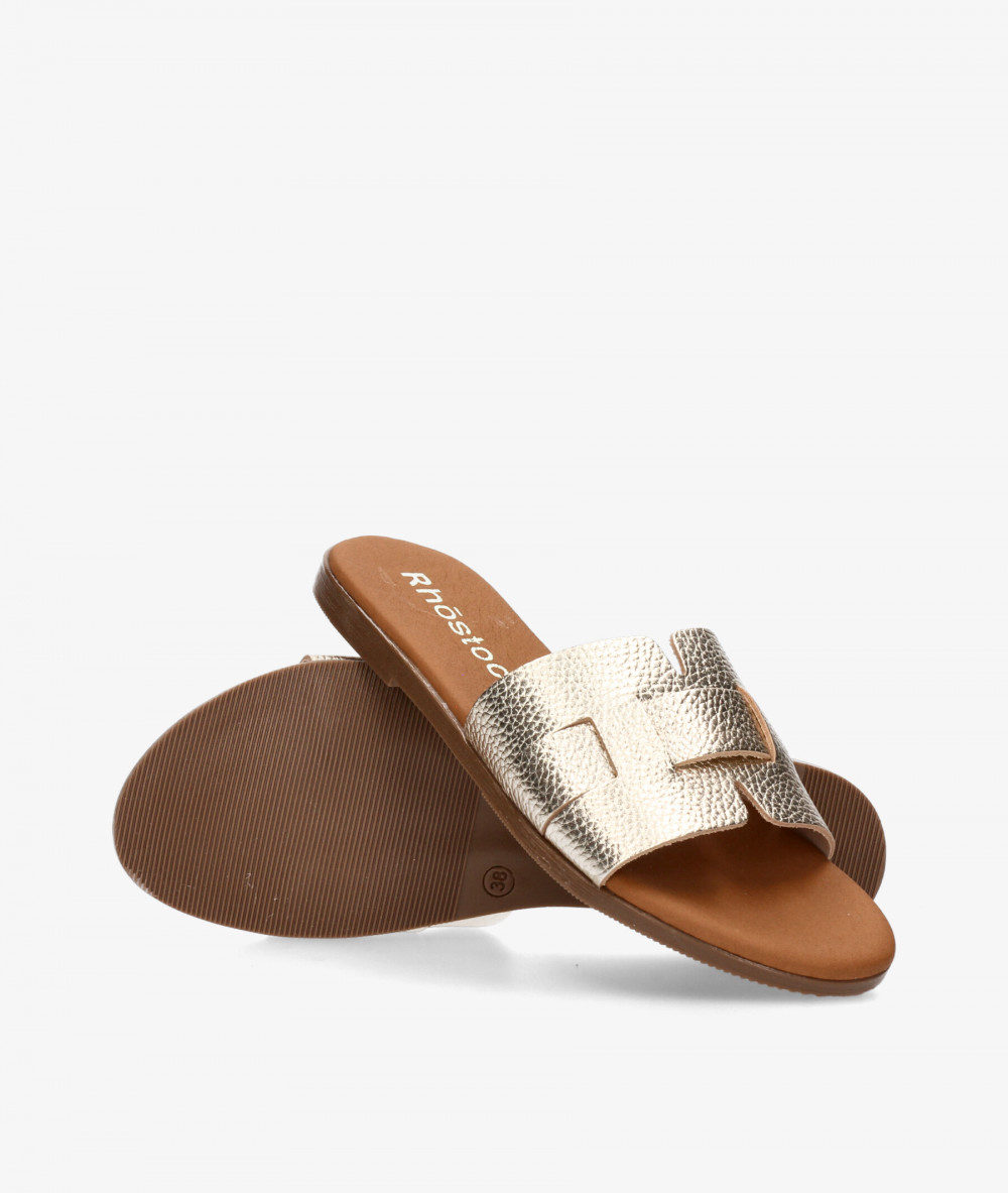 Sandalias Rhostock  5800 en platino