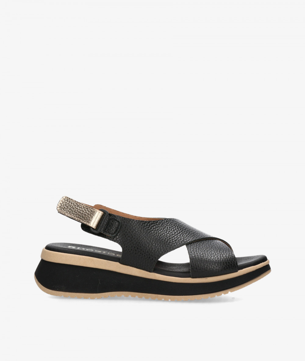 Sandalias Rhostock  5943 en negro