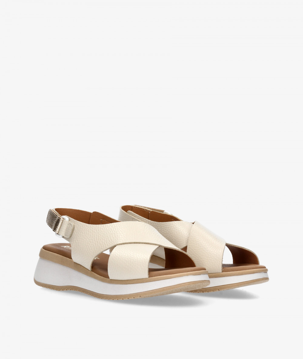 Sandalias Rhostock  5943 en hueso