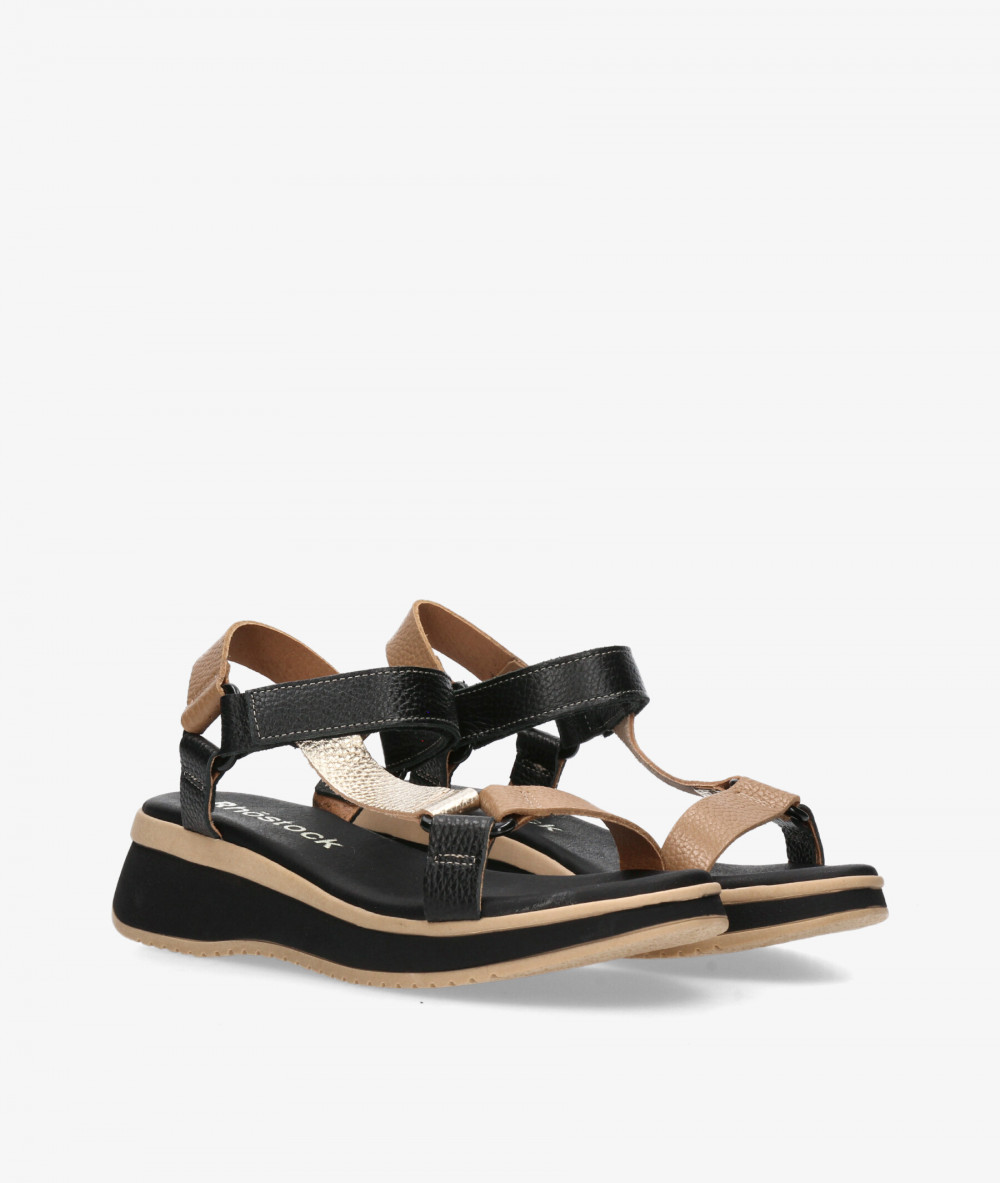 Sandalias Rhostock  5940 en negro