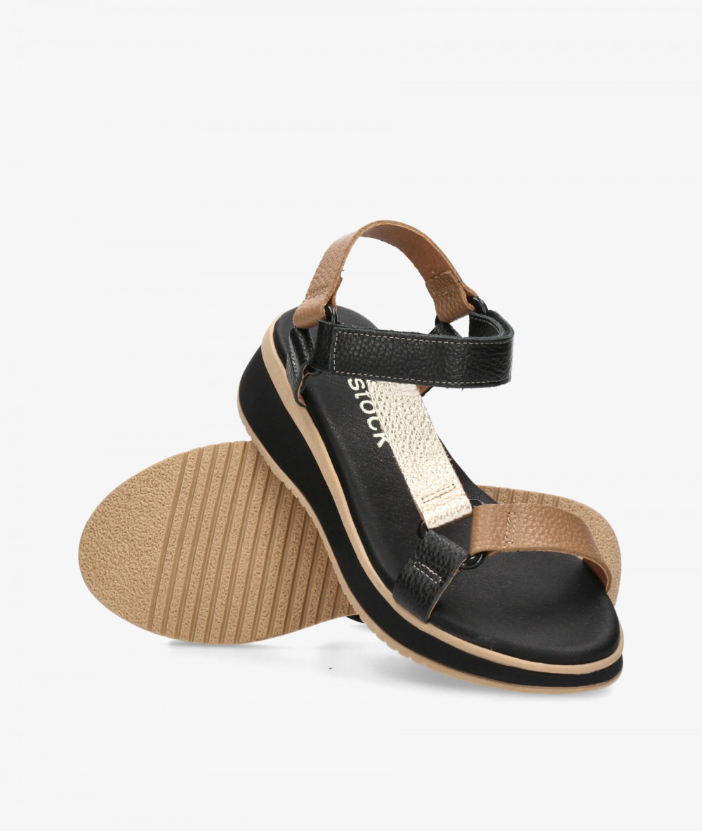 Sandalias Rhostock  5940 en negro