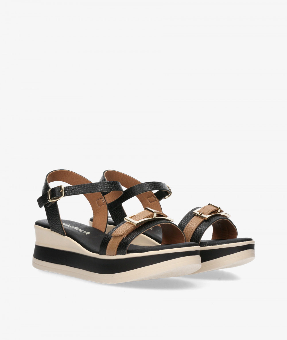 Sandalias Rhostock  5993 en negro