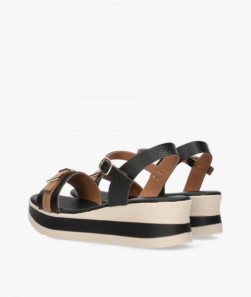 Sandalias Rhostock  5993 en negro