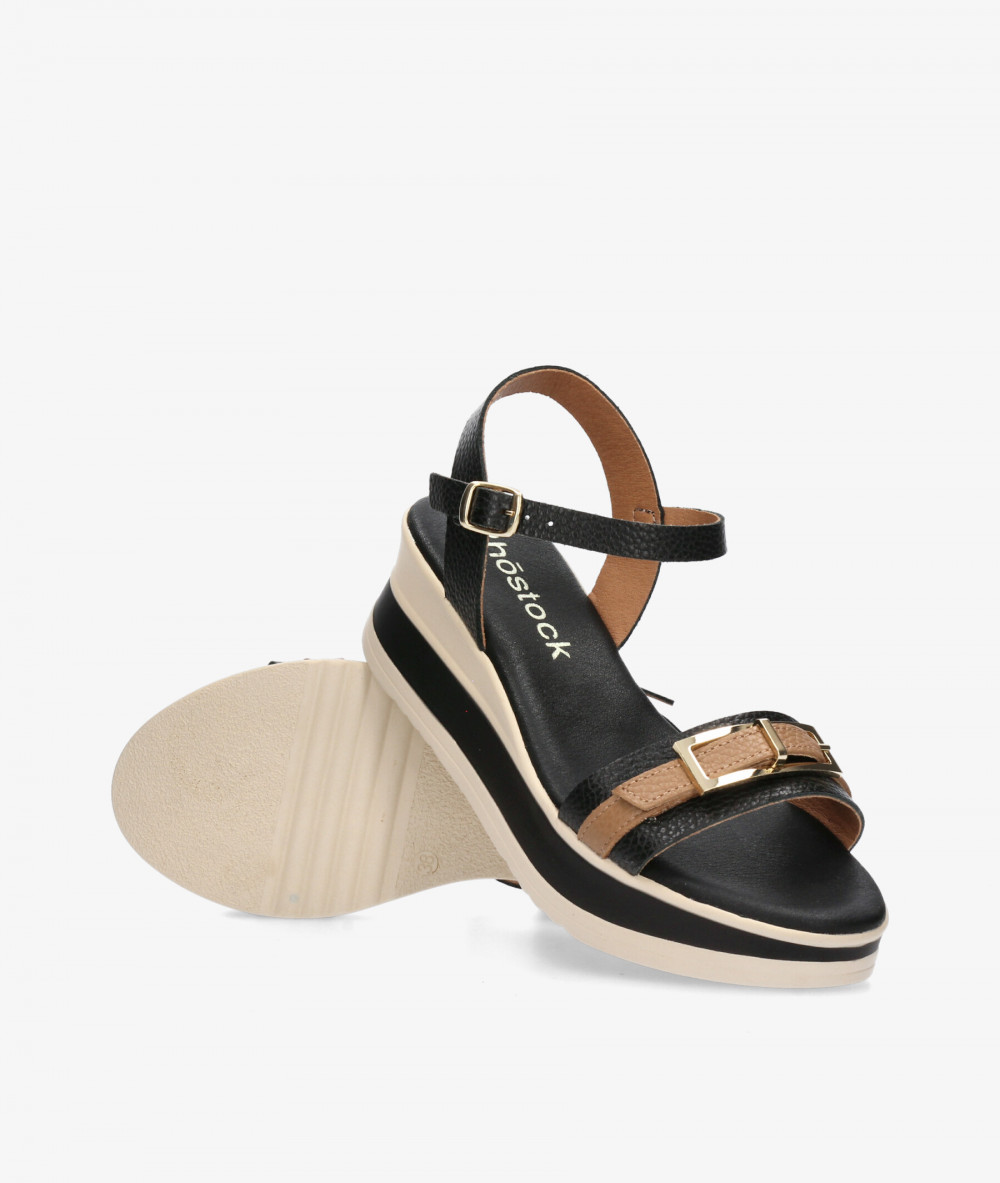 Sandalias Rhostock  5993 en negro