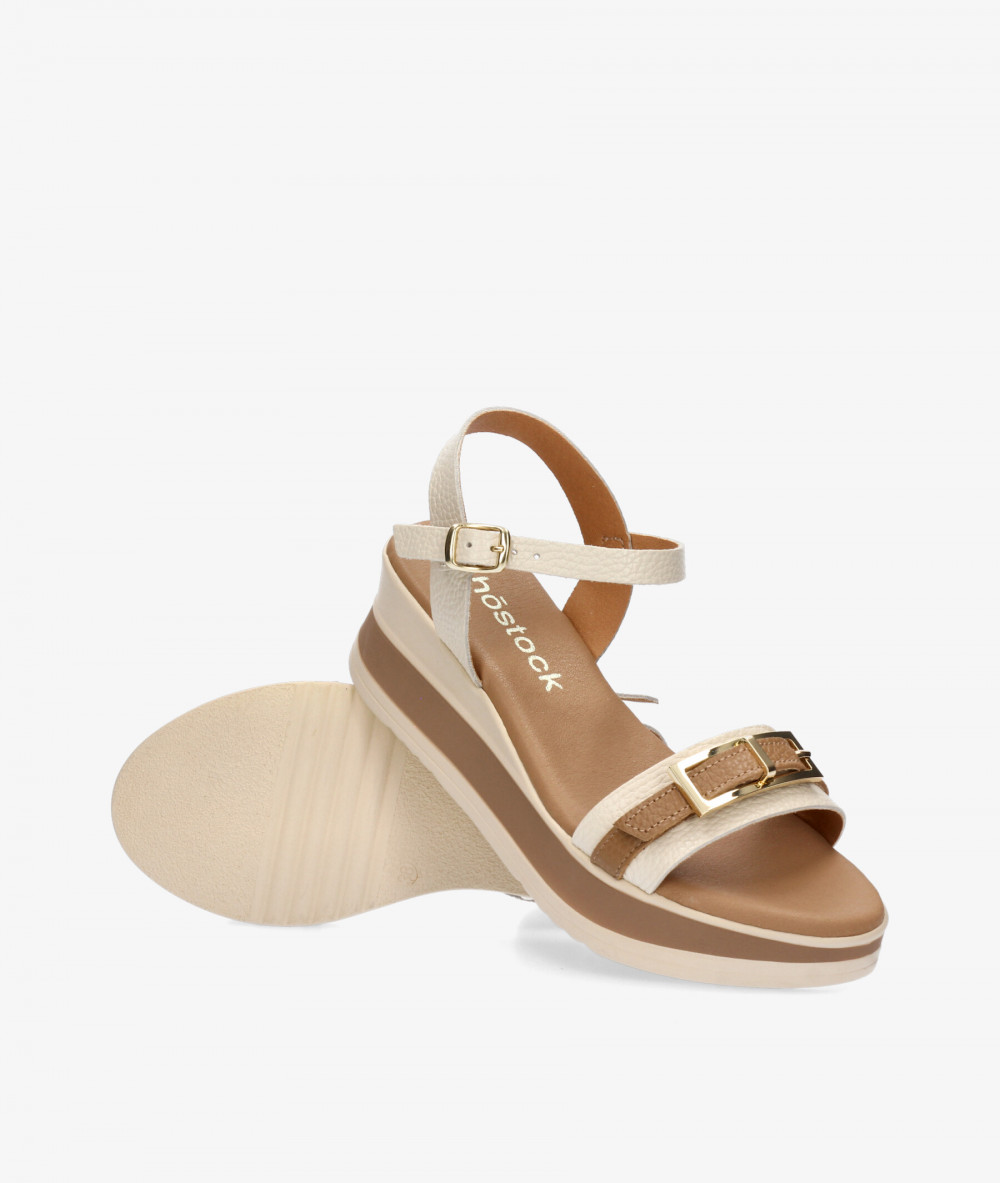 Sandalias Rhostock  5993 en hueso