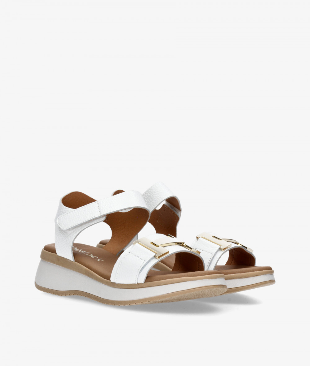 Sandalias Rhostock  5672 en blanco