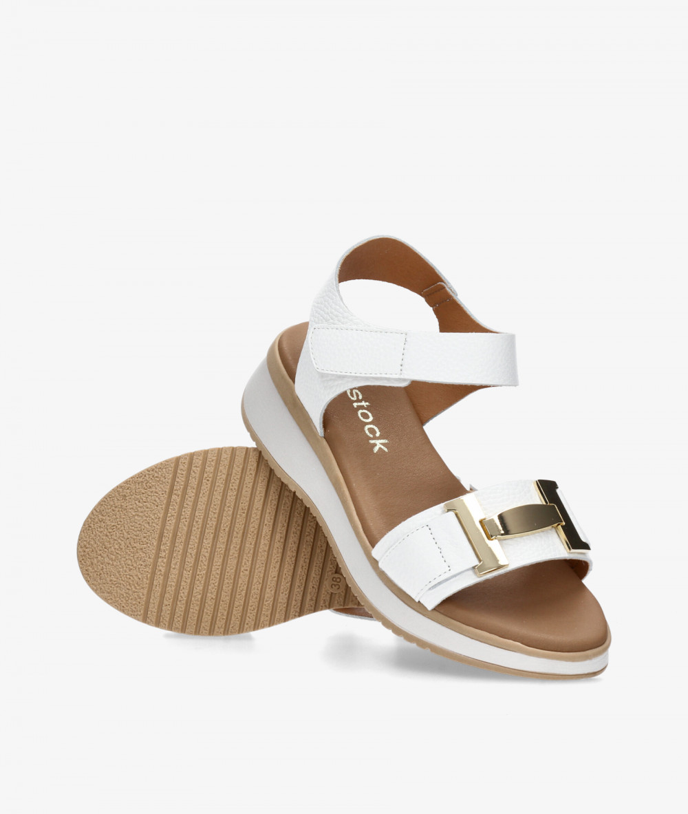 Sandalias Rhostock  5672 en blanco