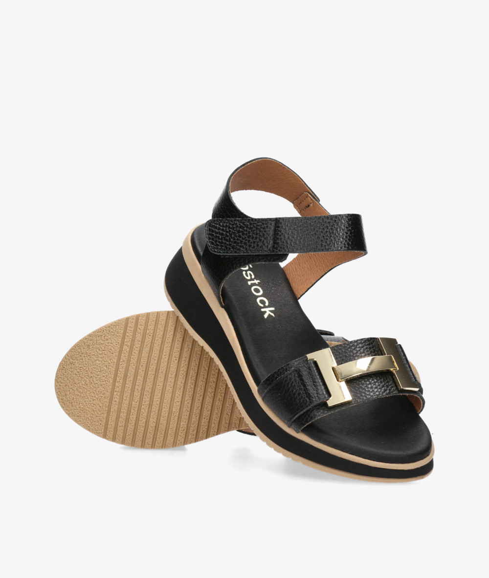 Sandalias Rhostock  5672 en negro