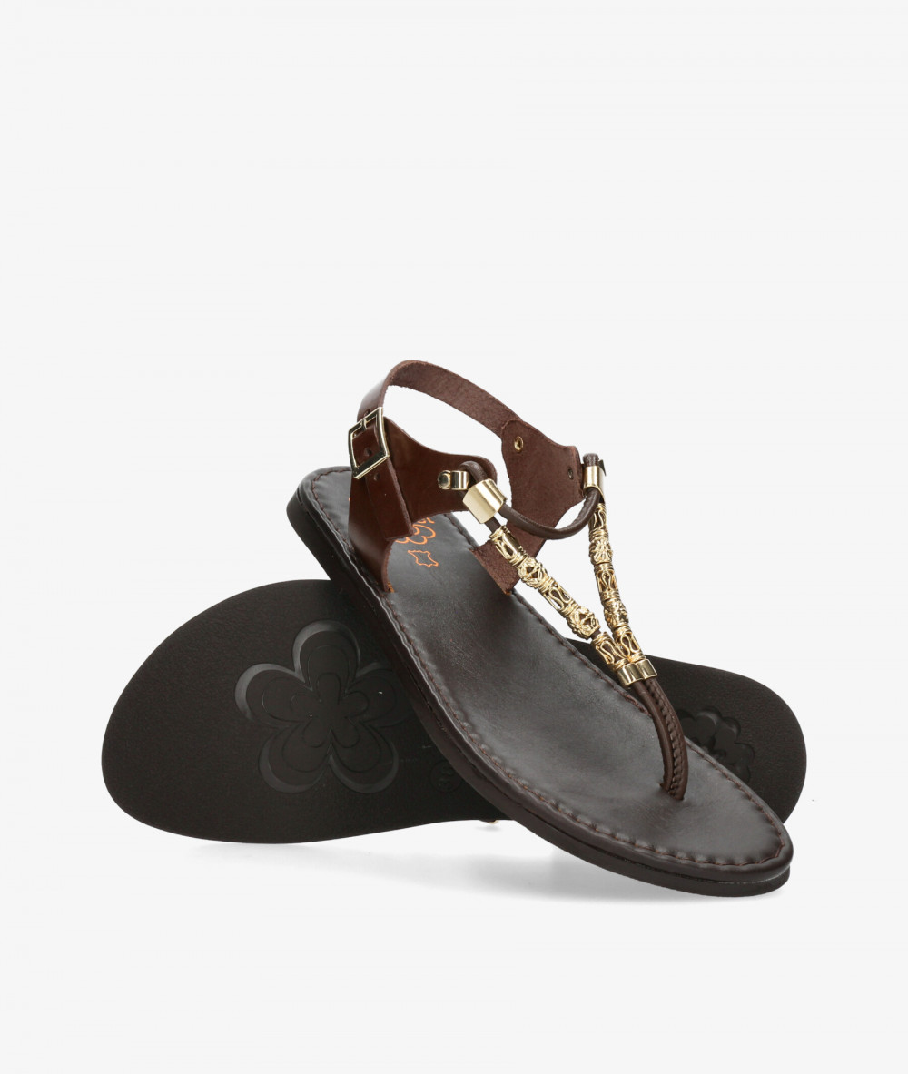 Sandalias Porronet  3205 en marrón