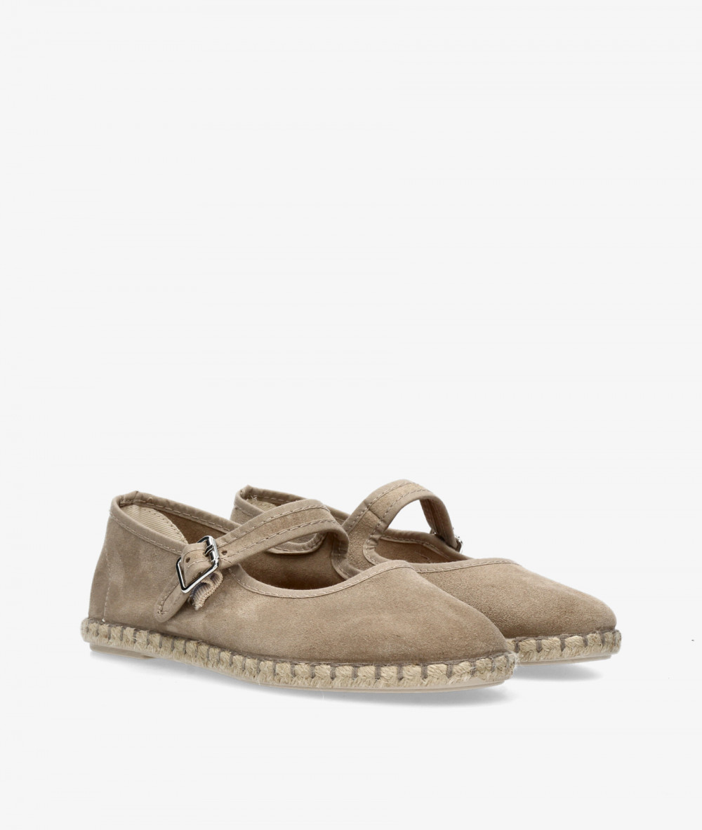 Alpargatas Myers OC-10 en serraje taupe