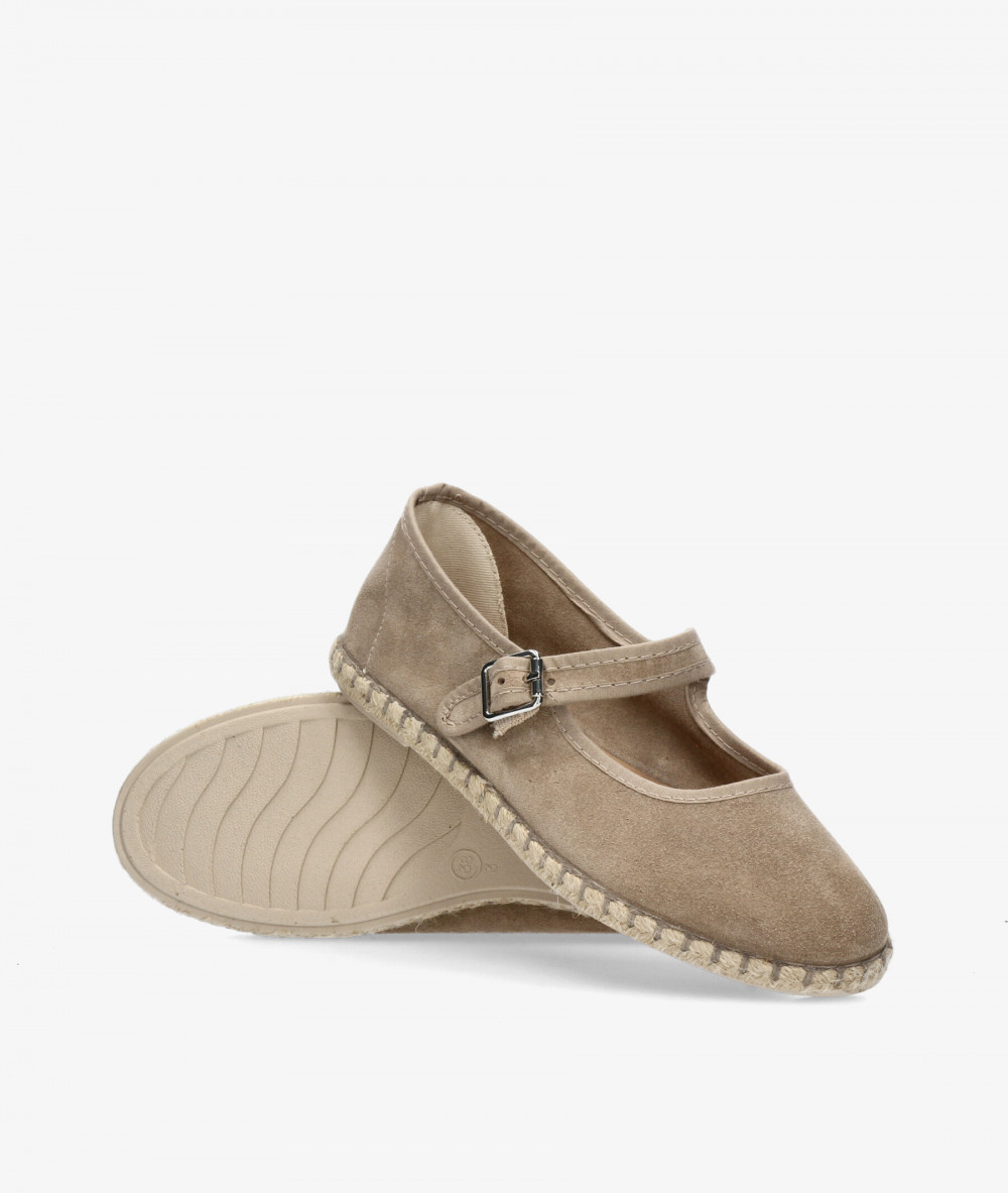 Alpargatas Myers OC-10 en serraje taupe
