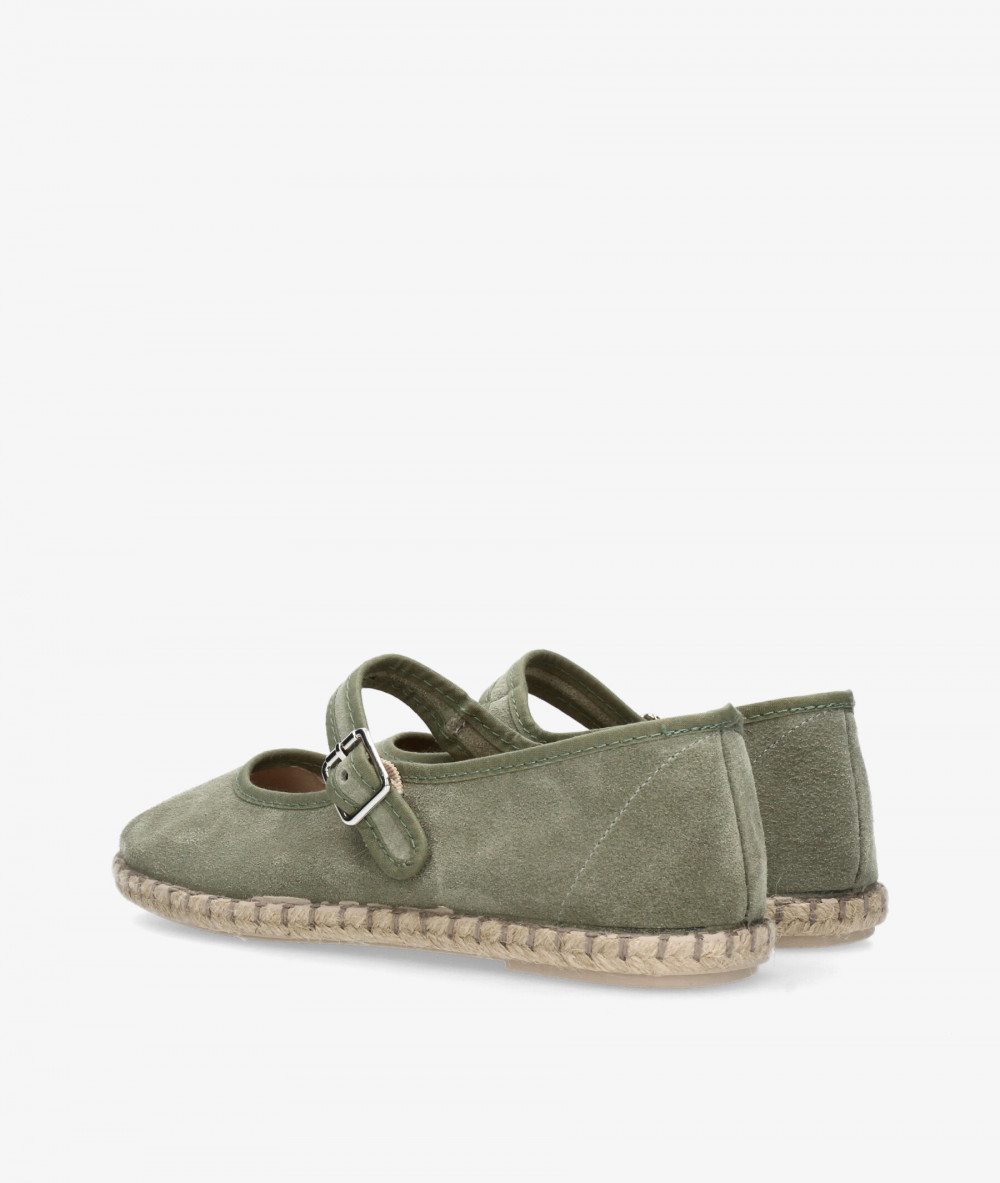 Alpargatas Myers  OC-10 en serraje kaki