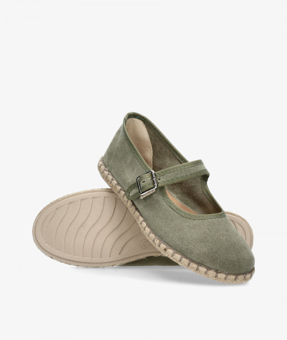 Alpargatas Myers  OC-10 en serraje kaki