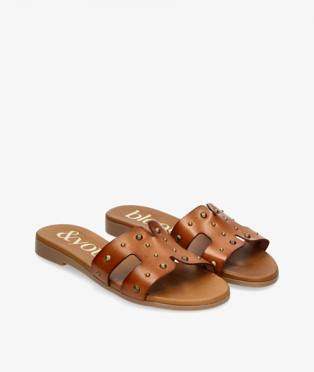 Sandalias bloom&you 1842 TACHAS en cuero
