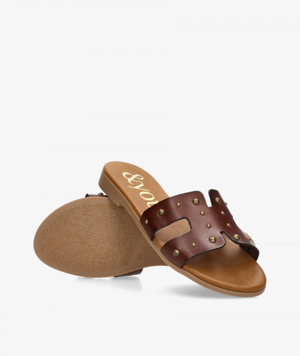 Sandalias bloom&you  1842 TACHAS en marrón