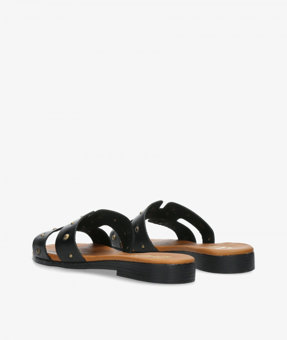 Sandalias bloom&you  1842 TACHAS en negro
