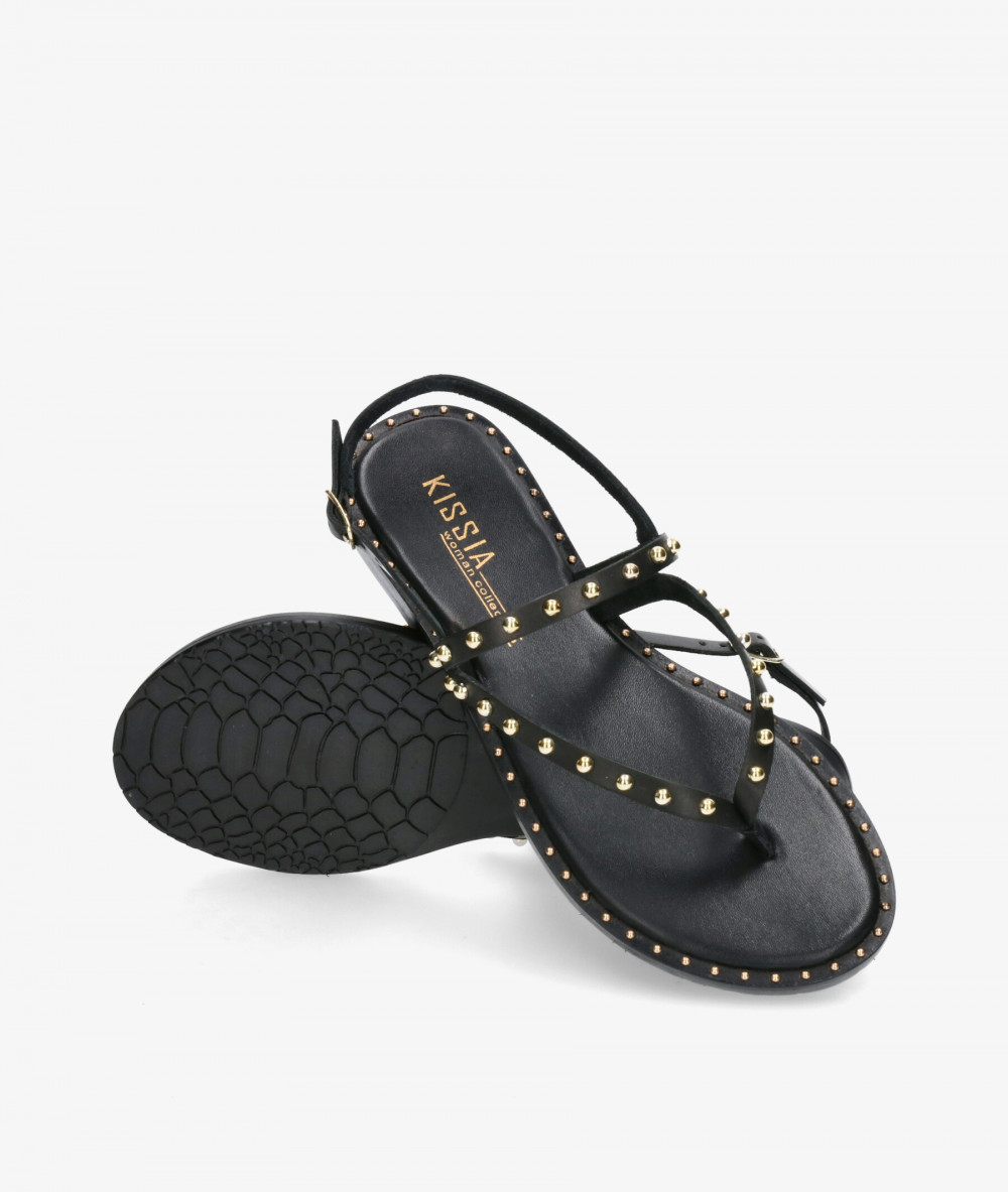 Kissia Sandals  RSP-10966  ERIE in black