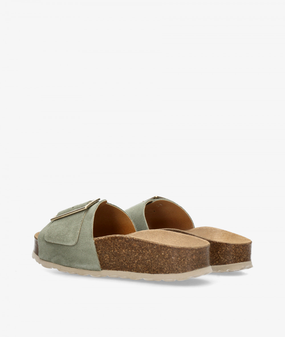 Sandalias bloom&you  HEBILLON en serraje verde