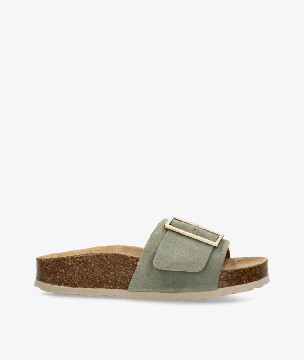 Sandalias bloom&you  HEBILLON en serraje verde