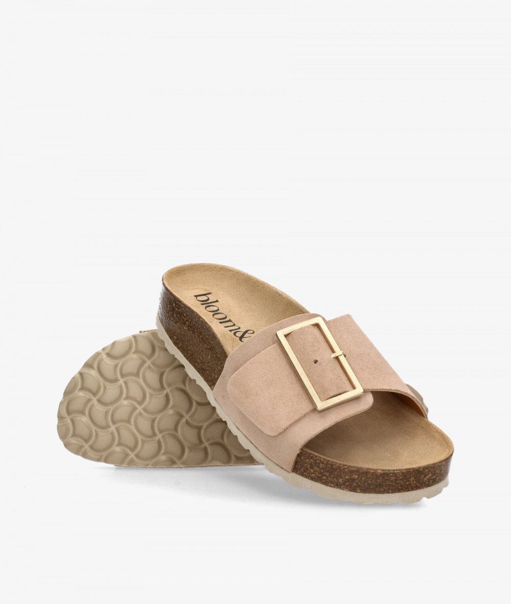 Sandalias bloom&you  HEBILLON en serraje nude