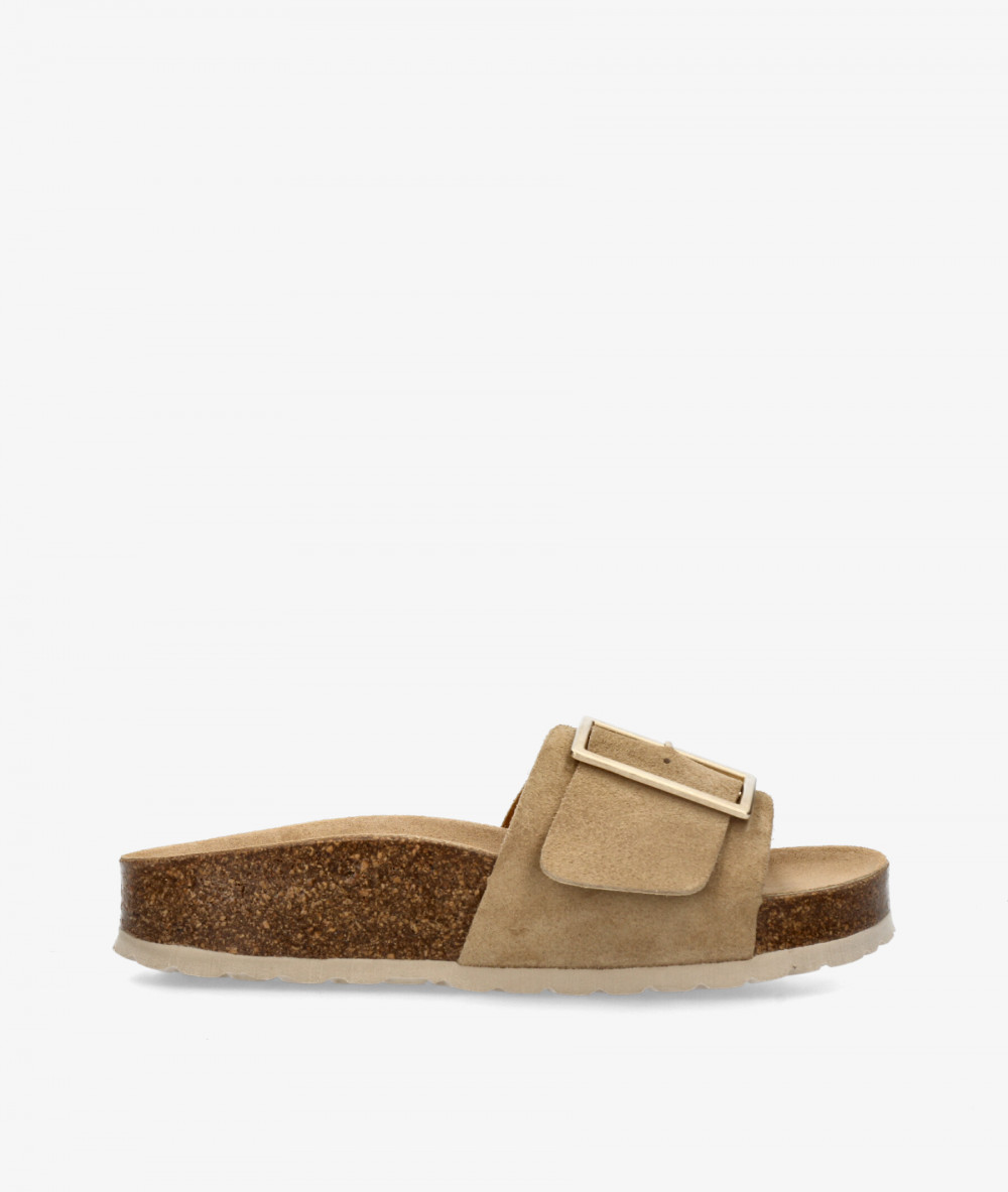 Sandalias bloom&you HEBILLON en serraje taupe