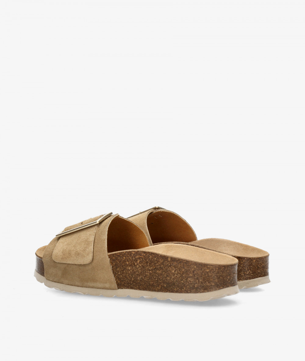 Sandalias bloom&you HEBILLON en serraje taupe