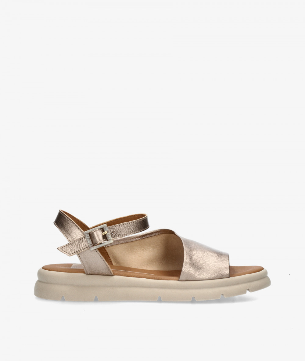 Sandalias pabloochoa.shoes  IRIS en taupe metalizado