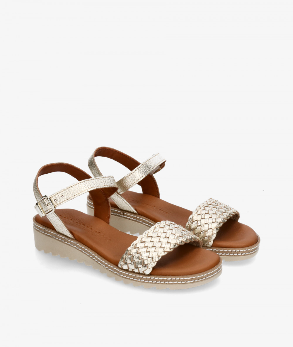 Sandalias pabloochoa.shoes  ESC070 en platino