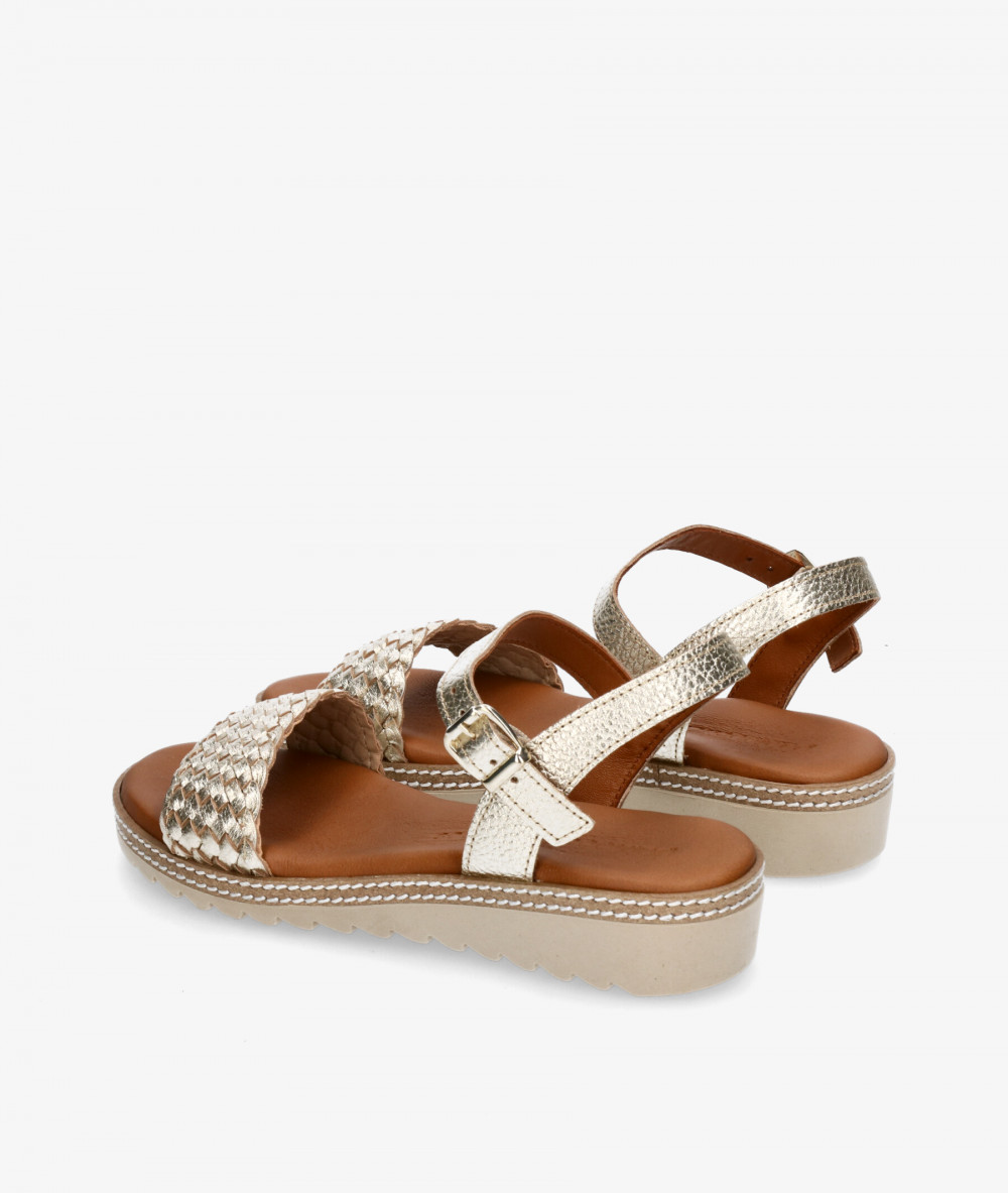 Sandalias pabloochoa.shoes  ESC070 en platino