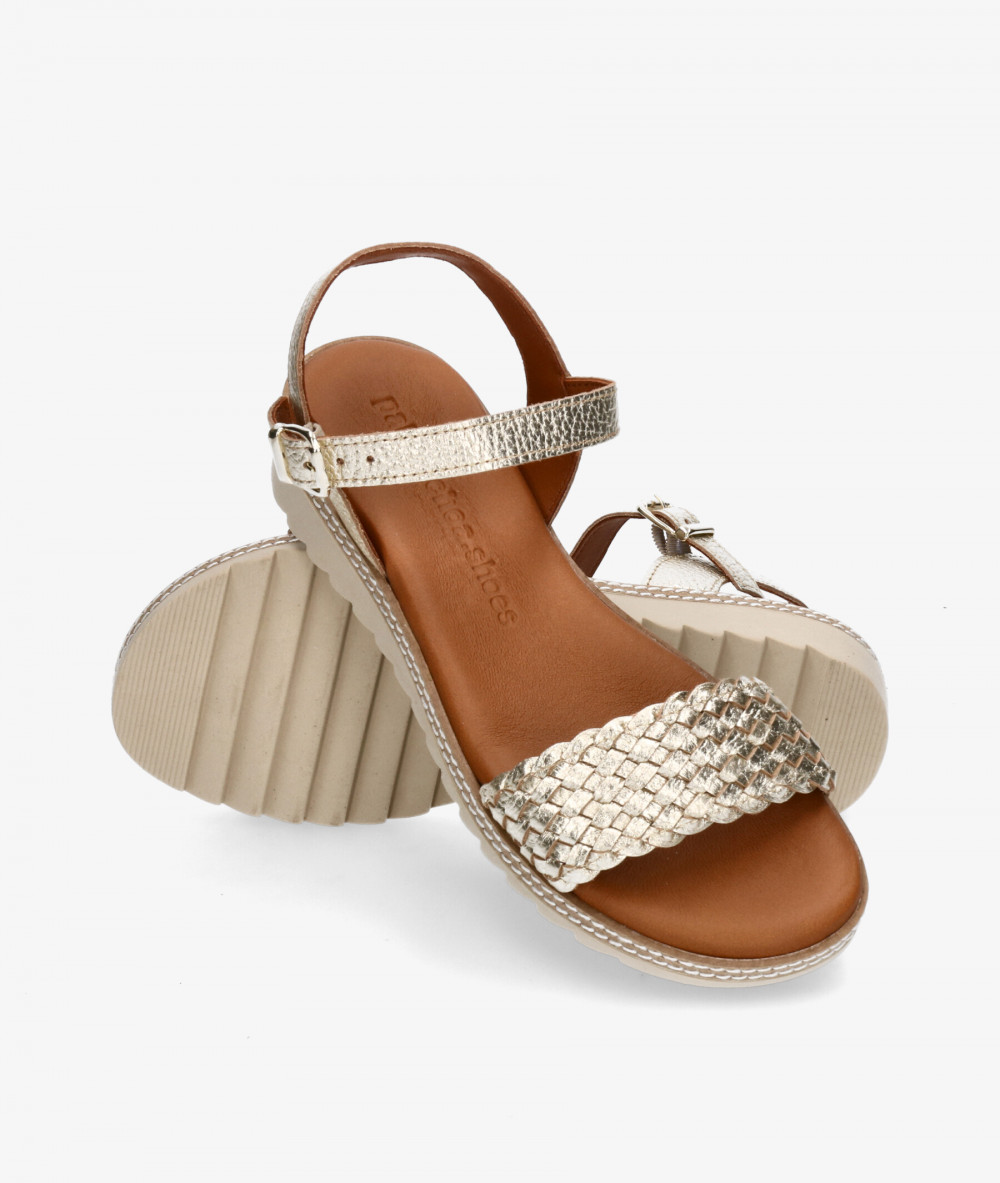 Sandalias pabloochoa.shoes  ESC070 en platino